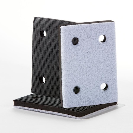 Uneeda Interface Sanding Backup Pad 3" x 4" 4 Hole Hook & Loop  - Hard Density P-106092